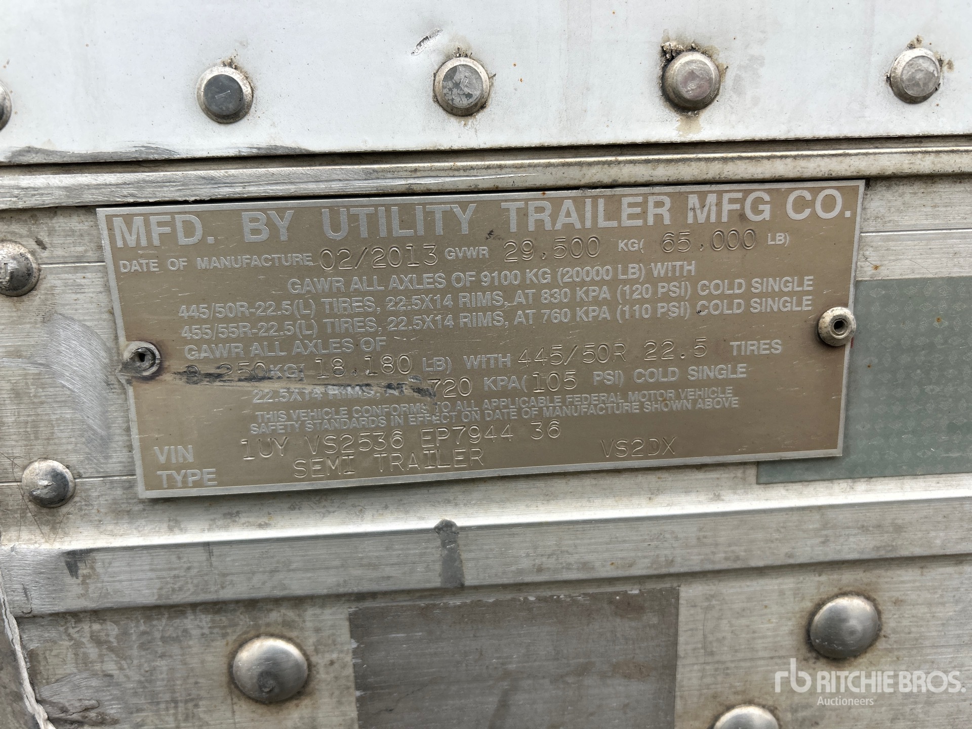 2014 Utility VS2DX