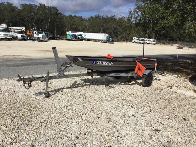 12 ft Work Boat w/ Magic Tilt Trailer