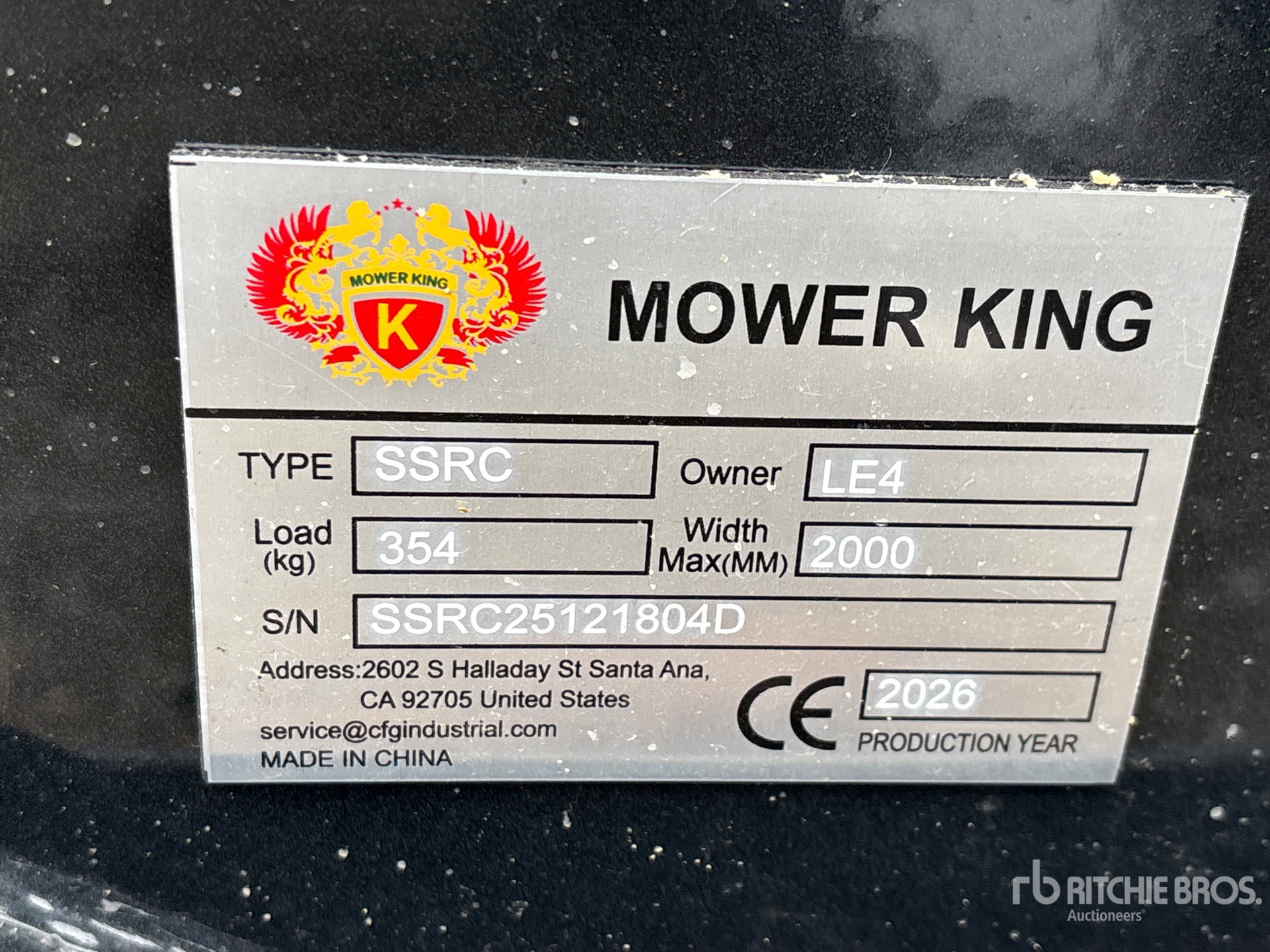 General Appearance with N.º de serie/VIN