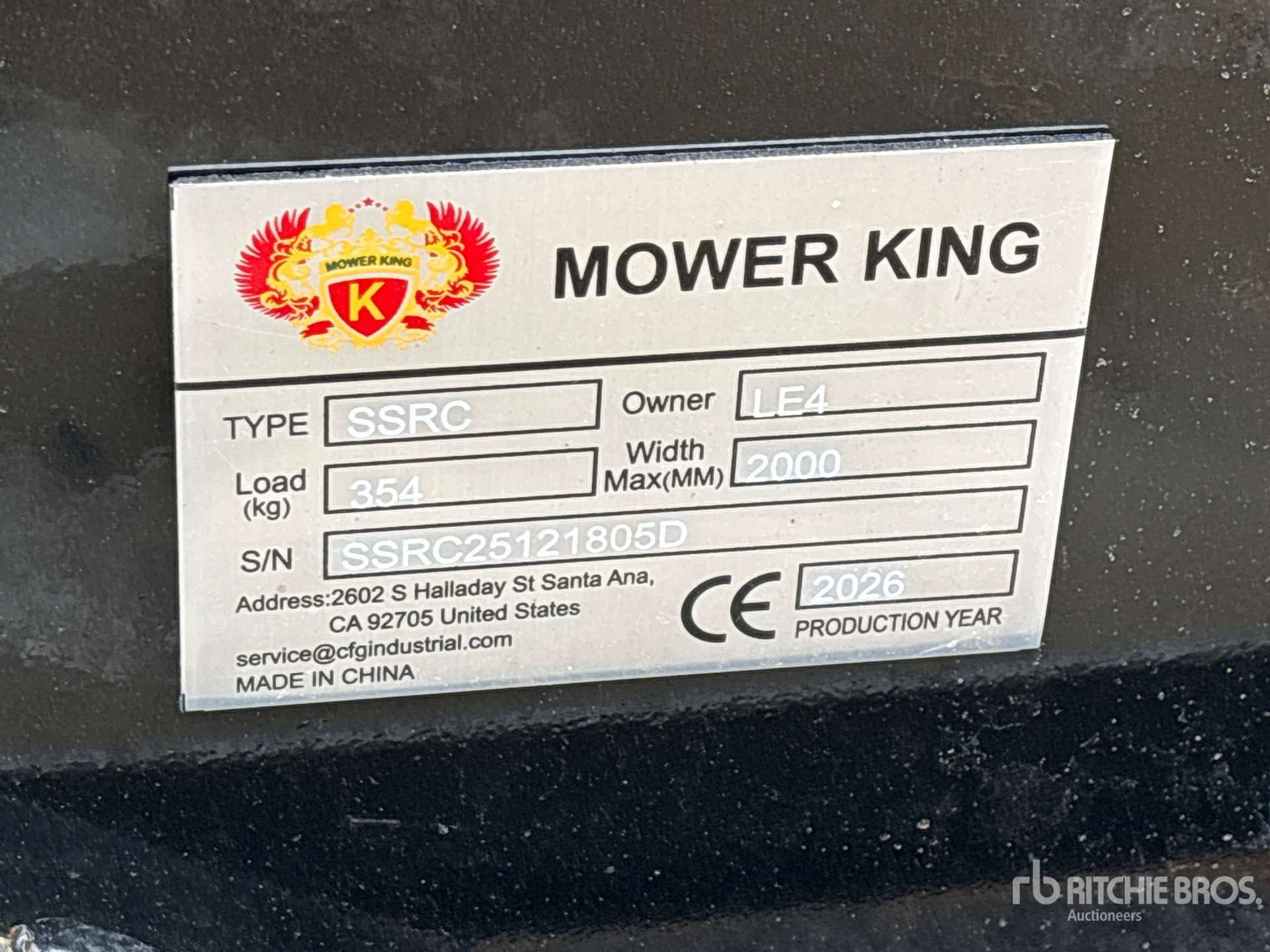 General Appearance with N.º de serie/VIN