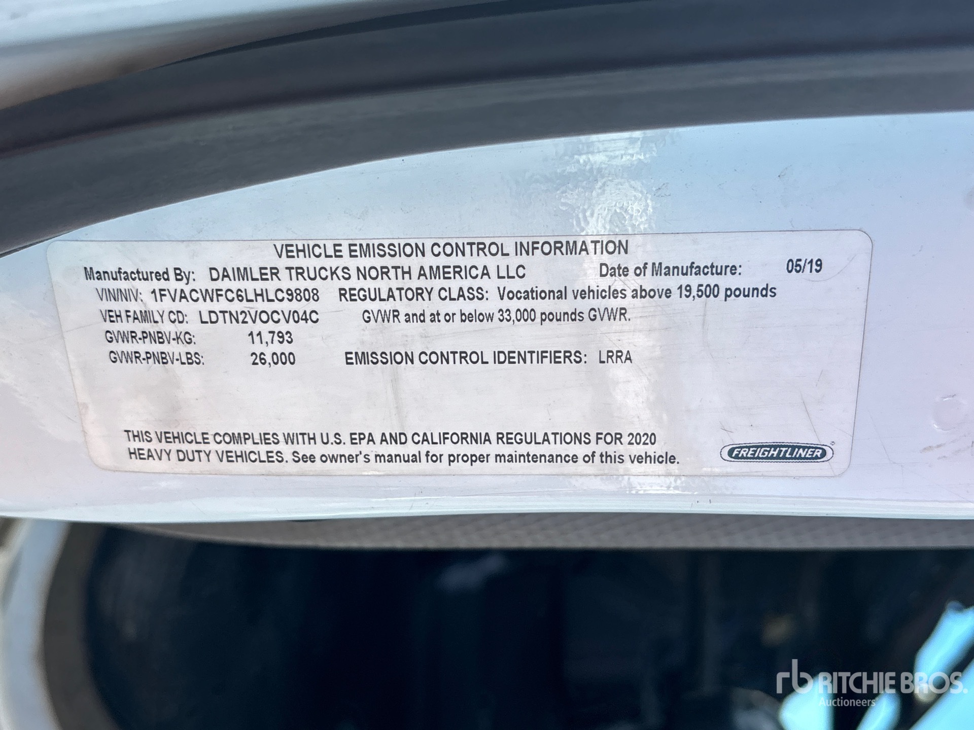 General Appearance with Numer seryjny/numer identyfikacyjny pojazdu