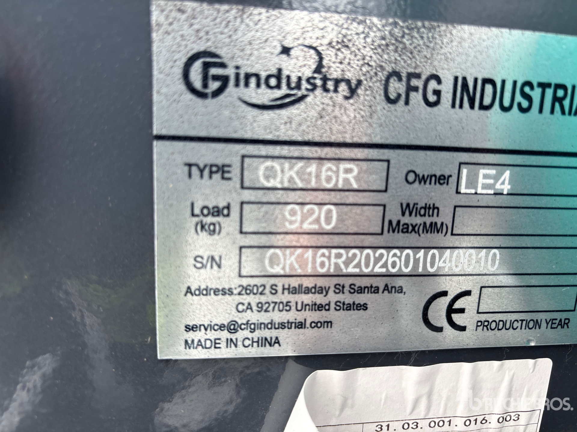 General Appearance with N.º de serie/VIN