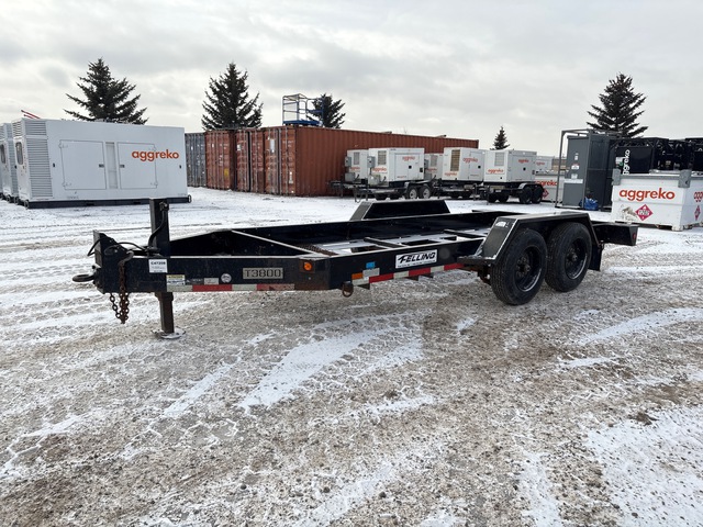 2012 Felling 16000 lb 15 ft T/A Equipment Trailer