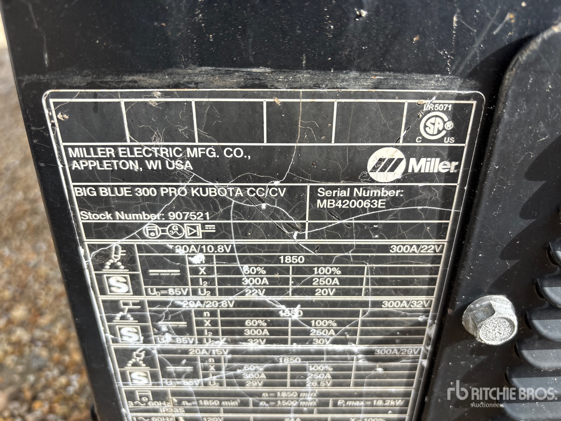 General Appearance with N.º de serie/VIN