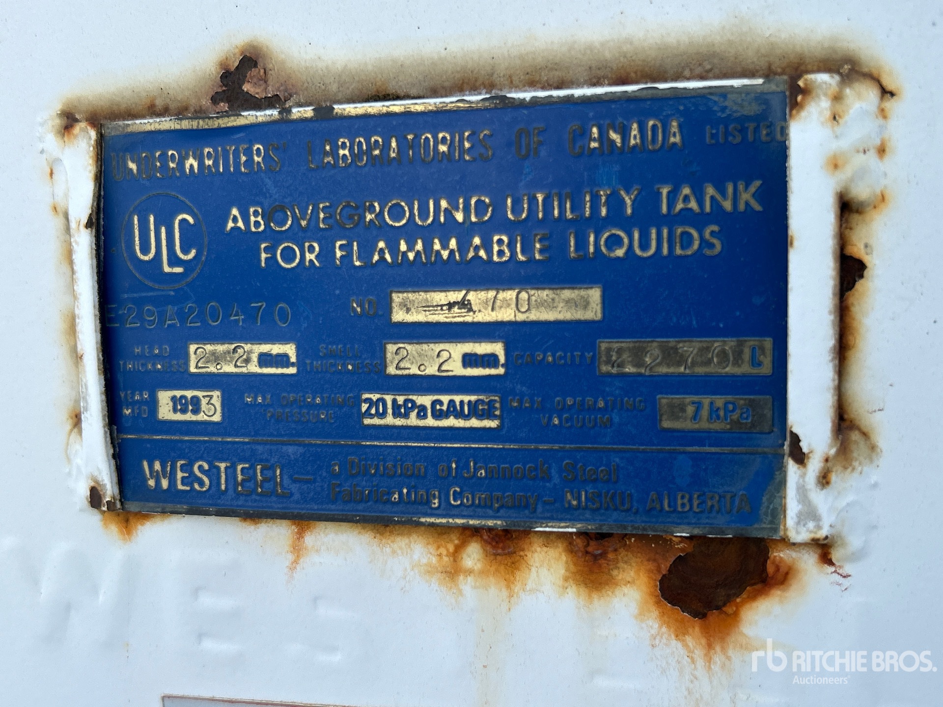 General Appearance with N.º de serie/VIN