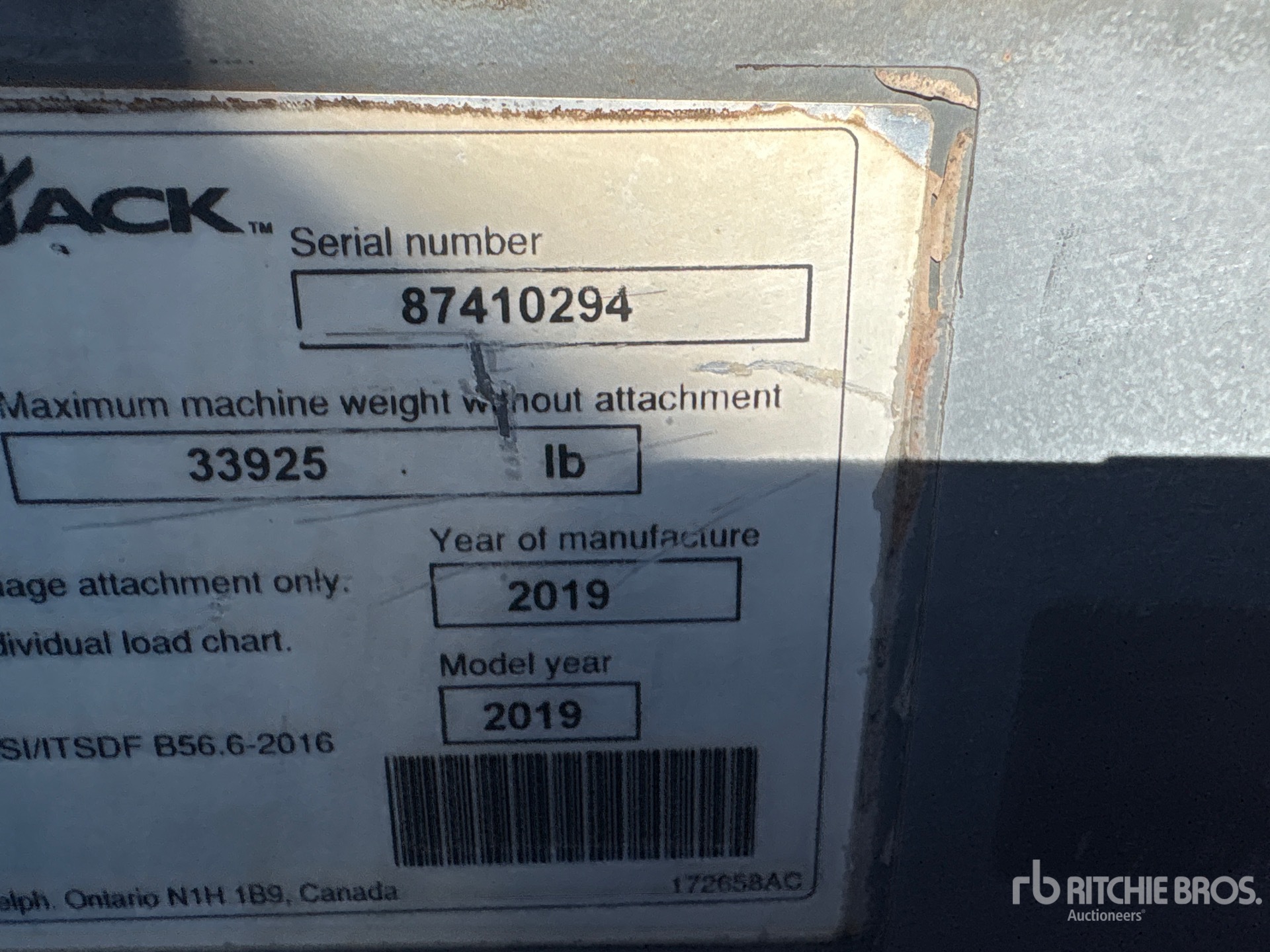 General Appearance with N.º de serie/VIN