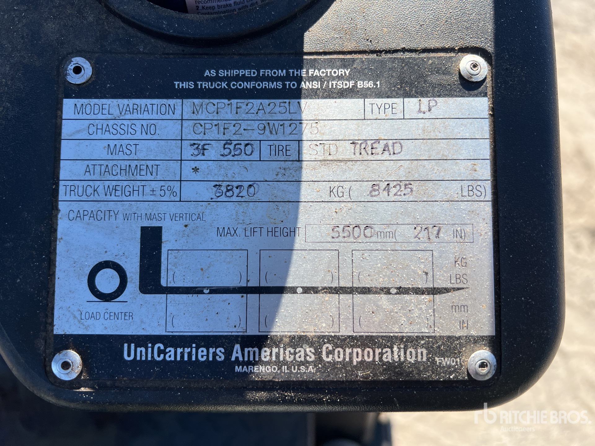 General Appearance with N.º de serie/VIN