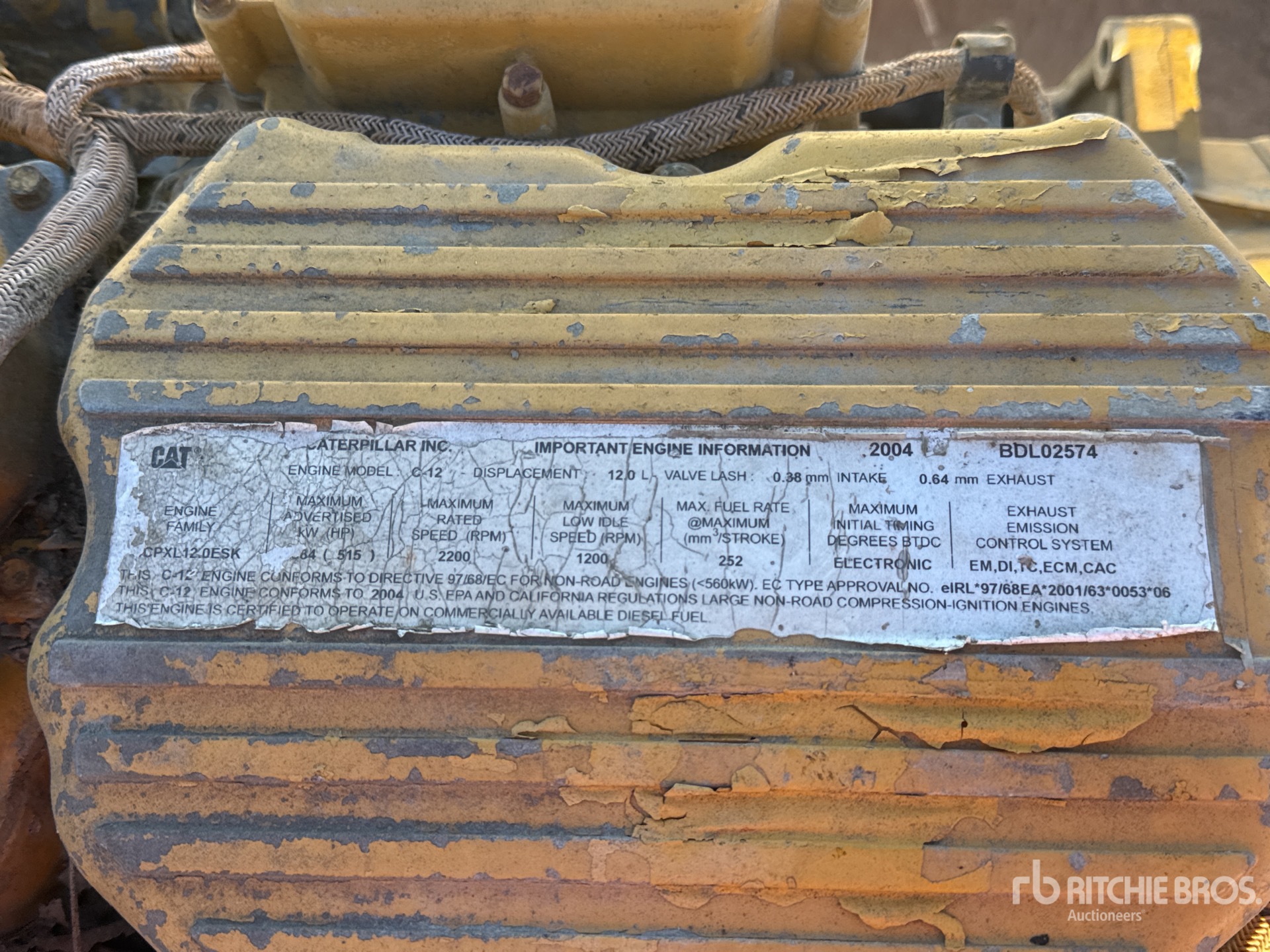 General Appearance with N.º de serie/VIN