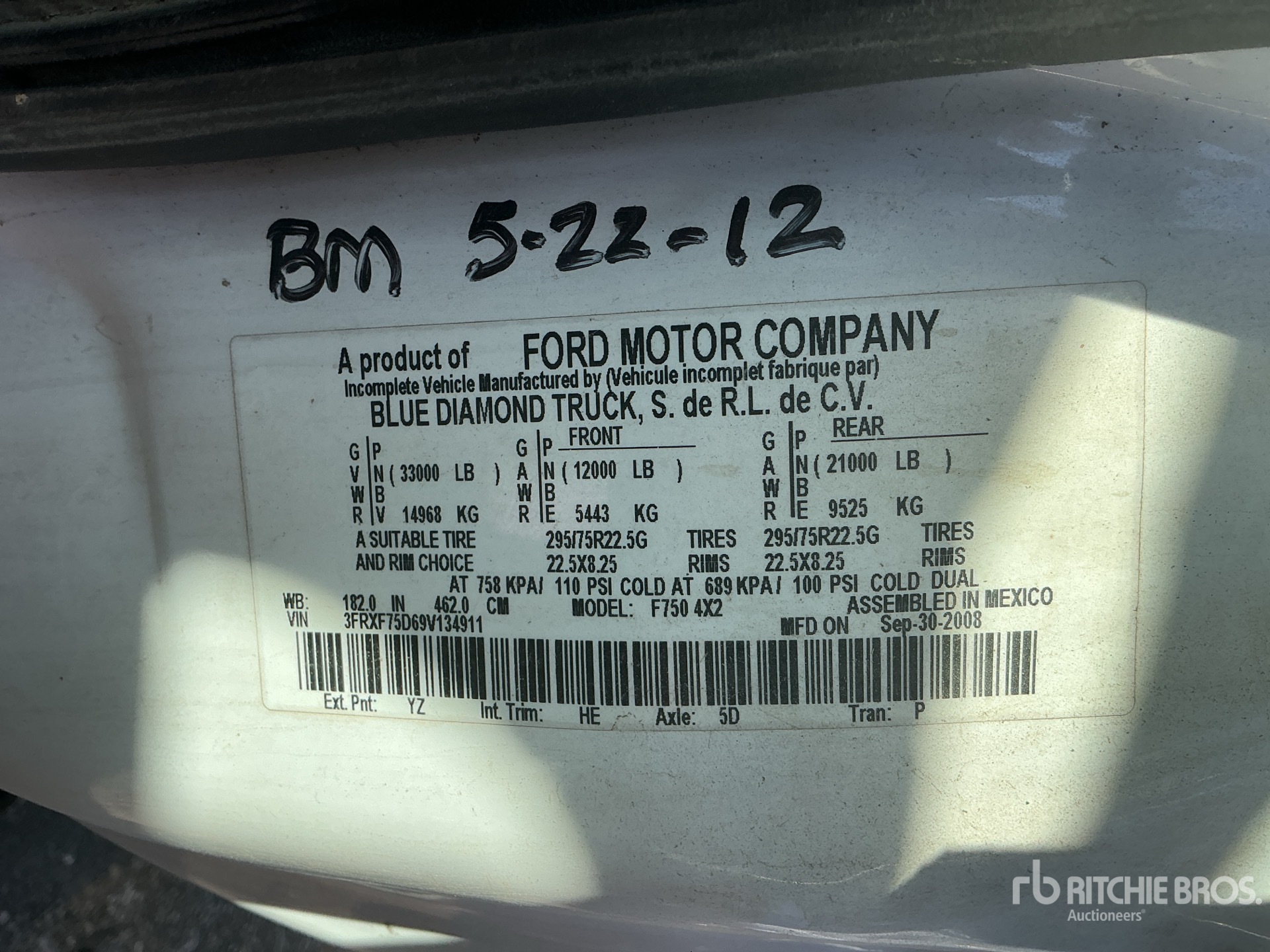 General Appearance with Numero seriale/numero d’identificazione del veicolo (VIN)