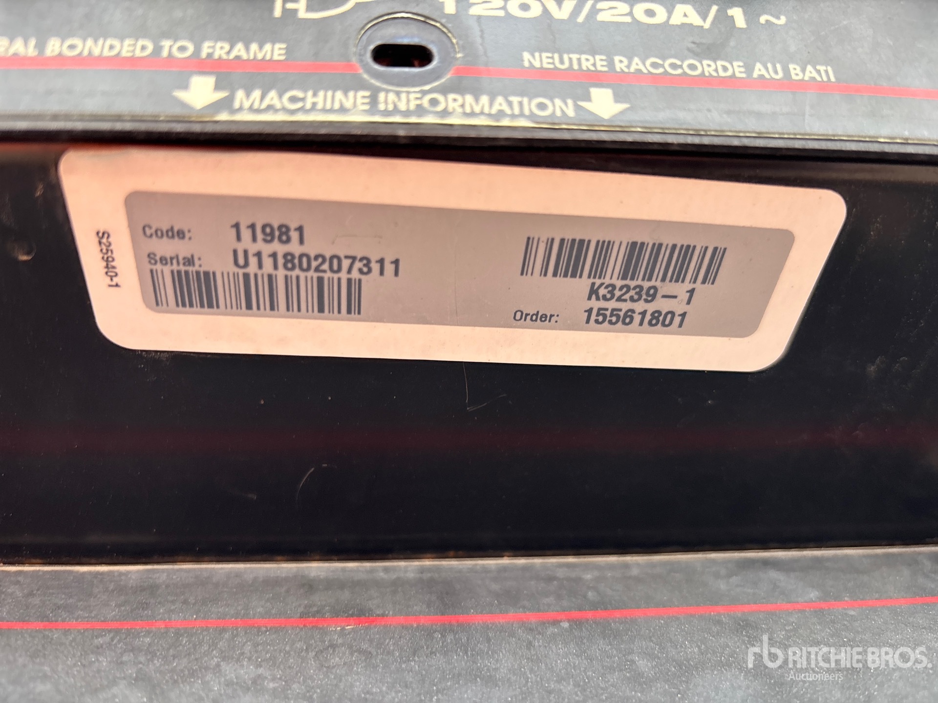 General Appearance with N.º de serie/VIN