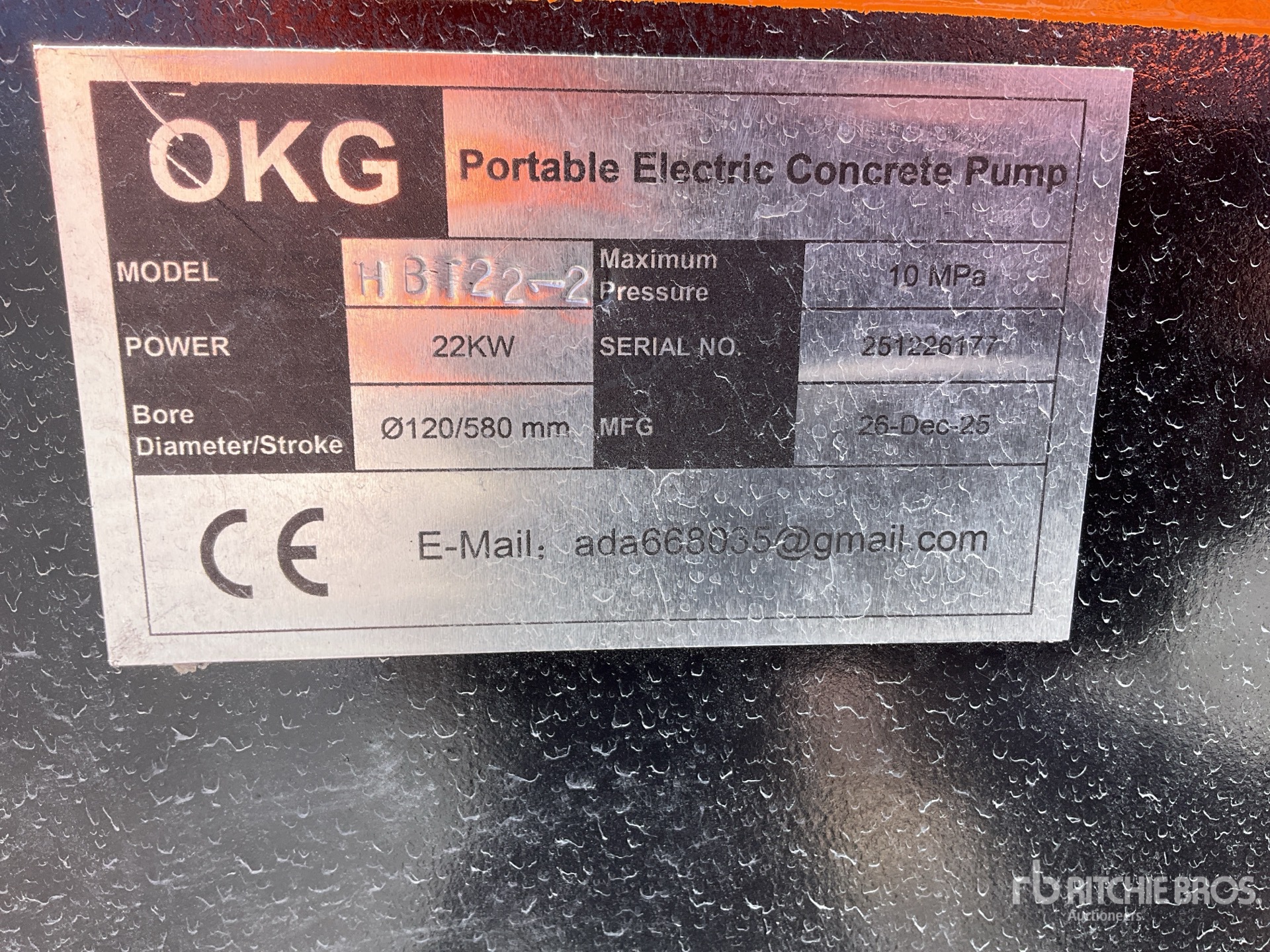 General Appearance with N.º de serie/VIN