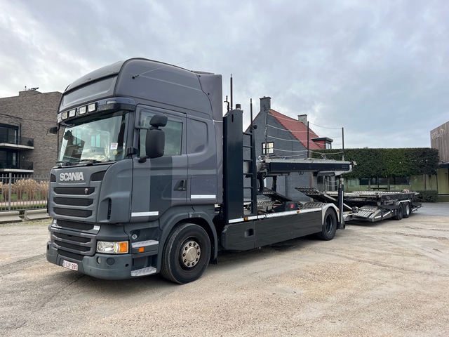 2012 Scania R440LB Car Carrier Truck w/ Kaessbohrer APT1012B-18 Trailer