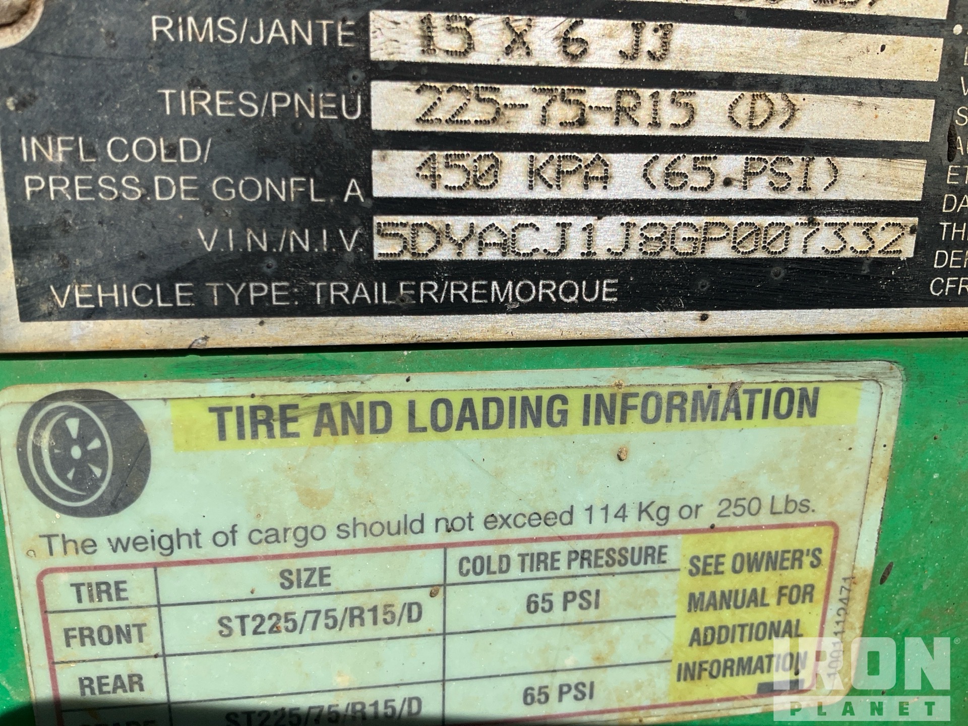 General Appearance with Numero seriale/numero d’identificazione del veicolo (VIN)