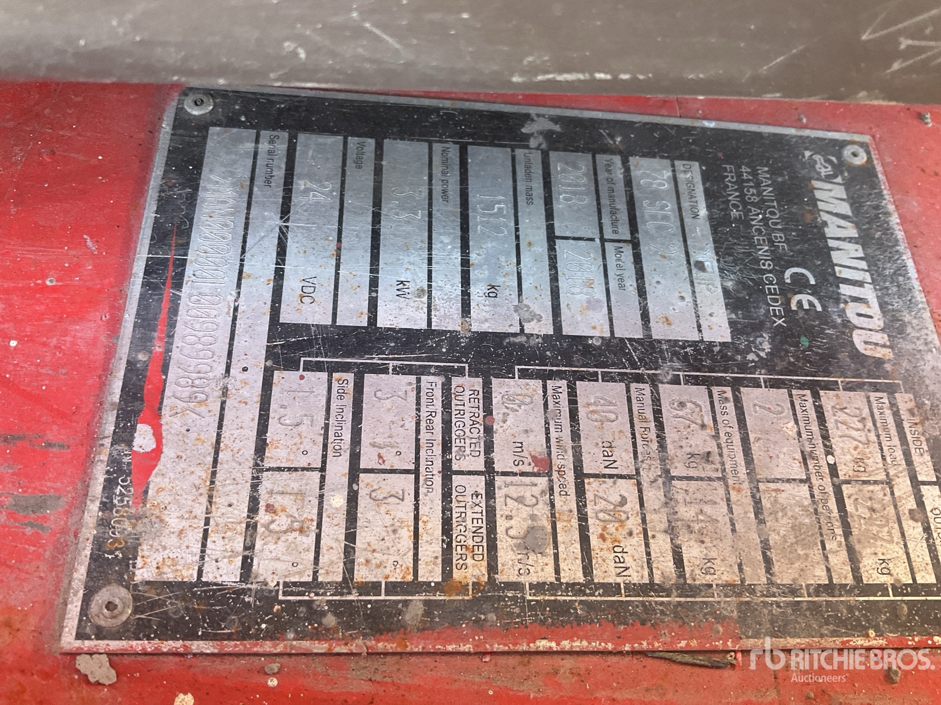 General Appearance with Numero seriale/numero d’identificazione del veicolo (VIN)