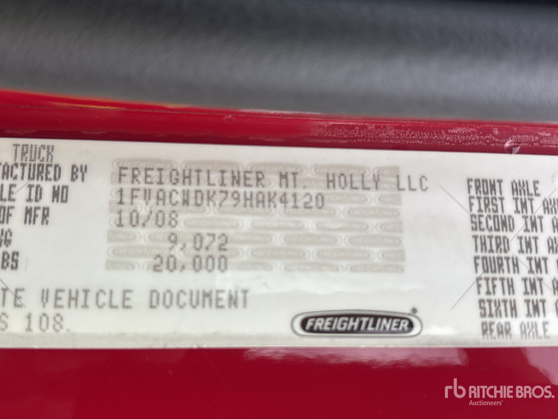 General Appearance with Numero seriale/numero d’identificazione del veicolo (VIN)