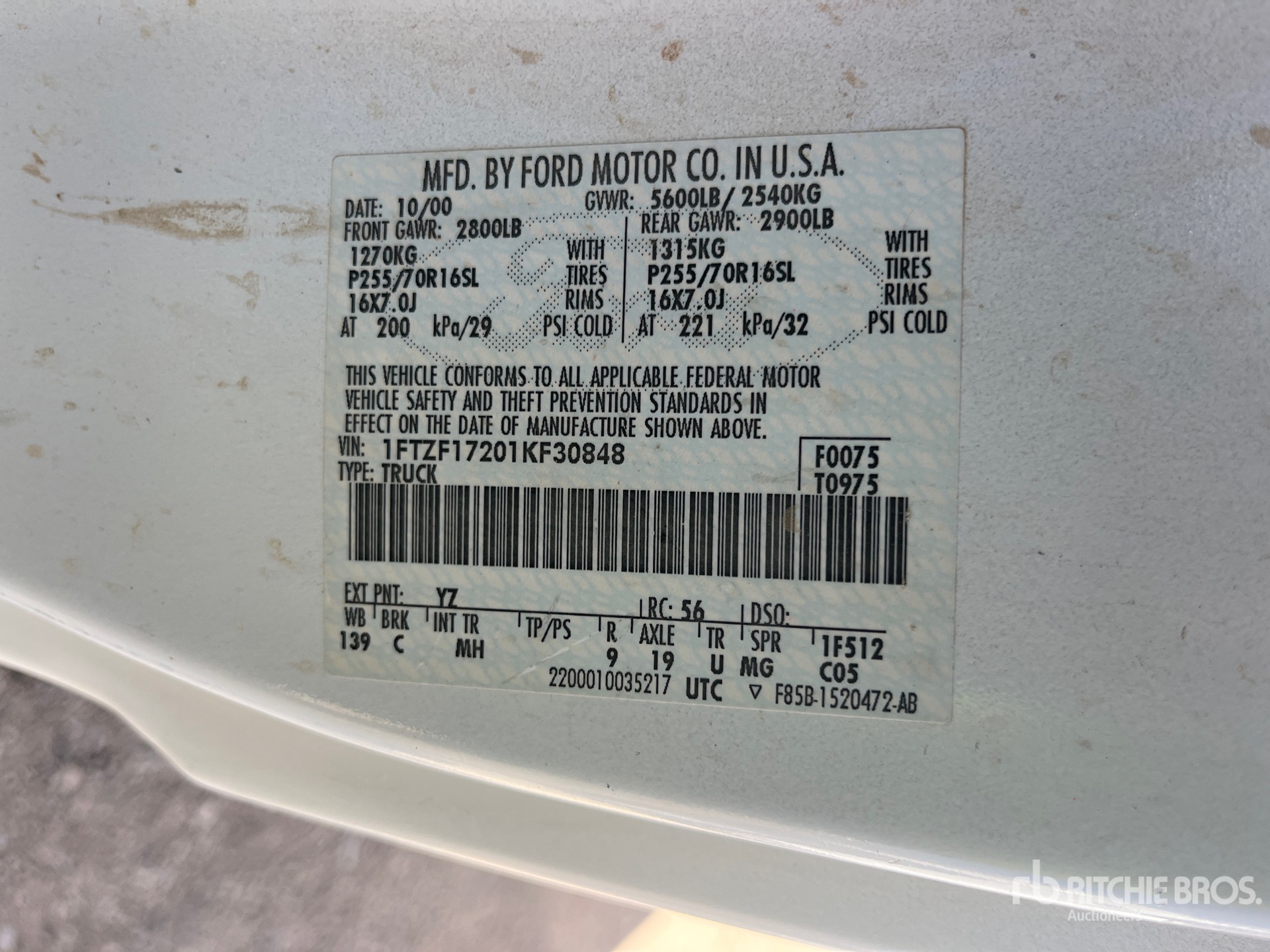 General Appearance with Seriennummer / FIN