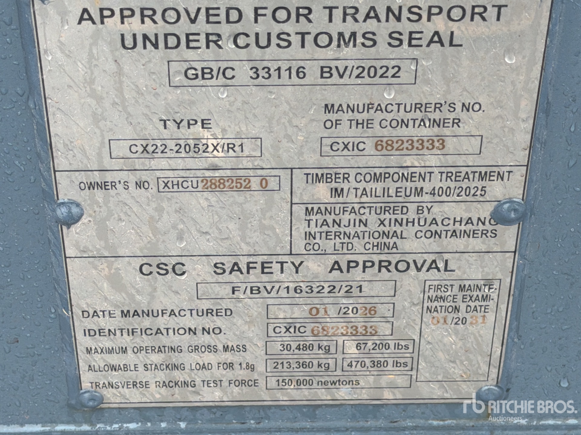 General Appearance with Seriennummer / FIN