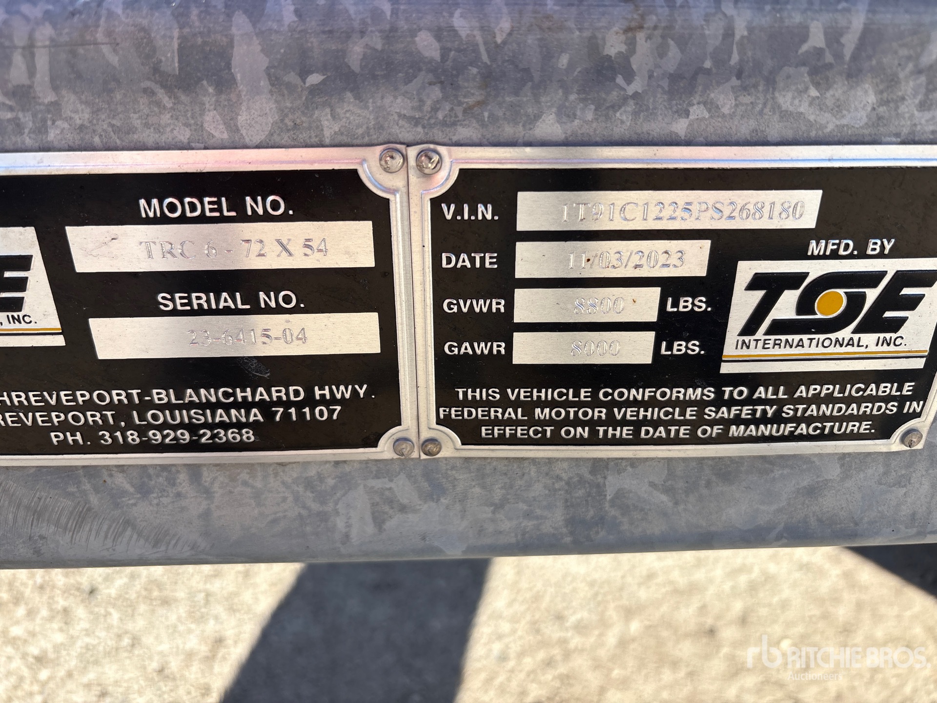 General Appearance with Seriennummer / FIN