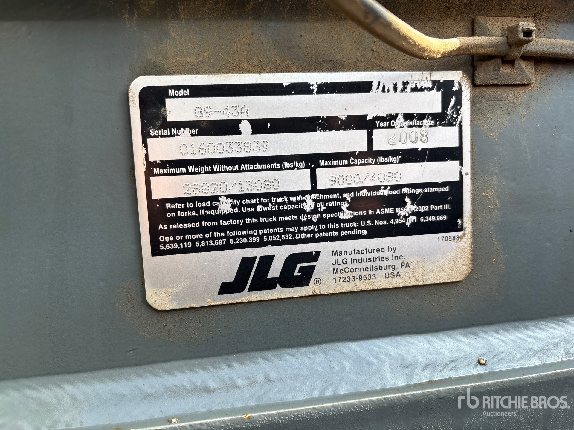 General Appearance with N.º de serie/VIN