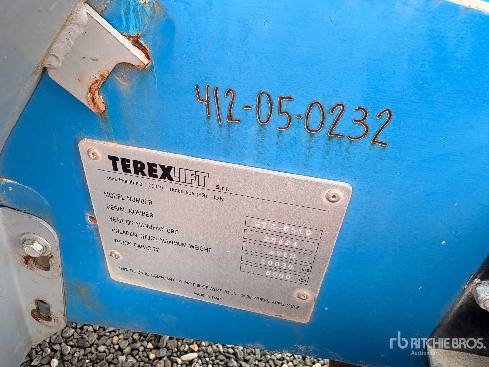 General Appearance with N.º de serie/VIN