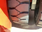 Chassis Lift with Left Rear Tire