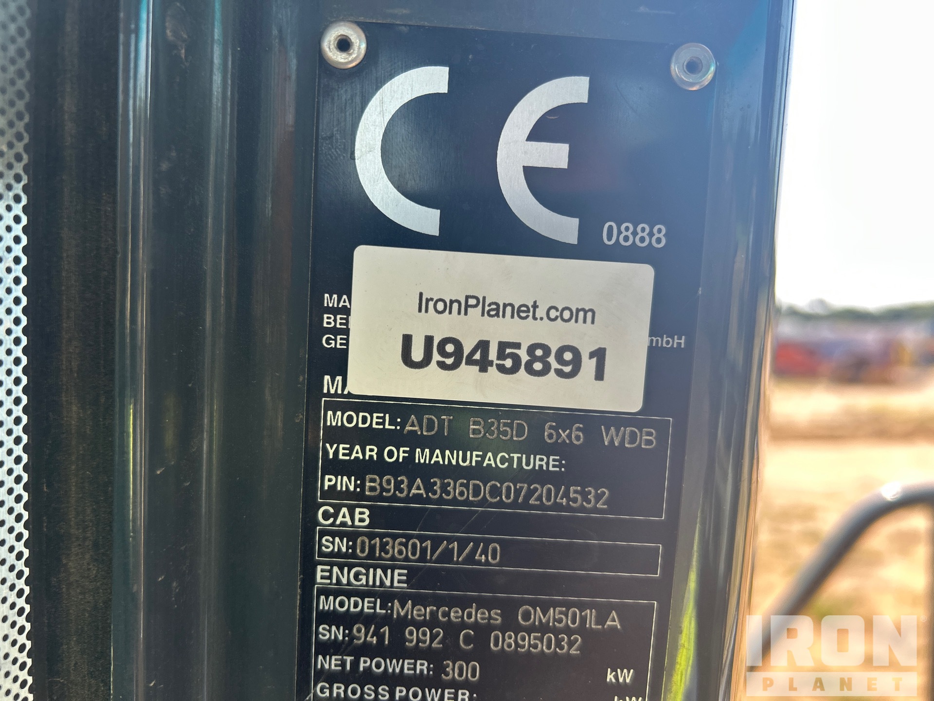 General Appearance with N.º de serie/VIN