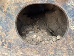 Undercarriage with Left Track Tensioner