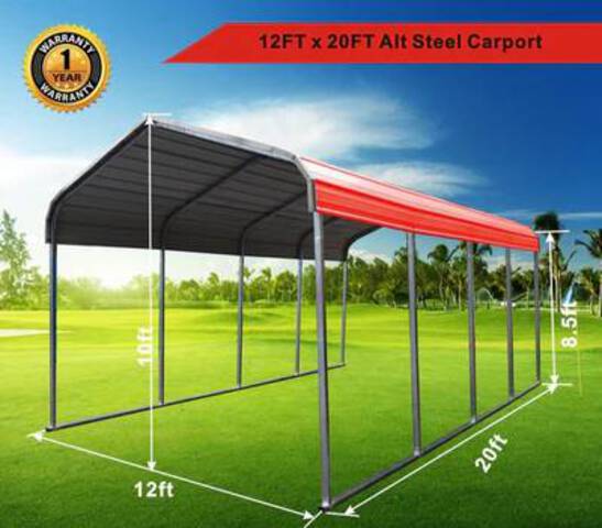 Golden Mount M1220 Metal Carport (Unused)