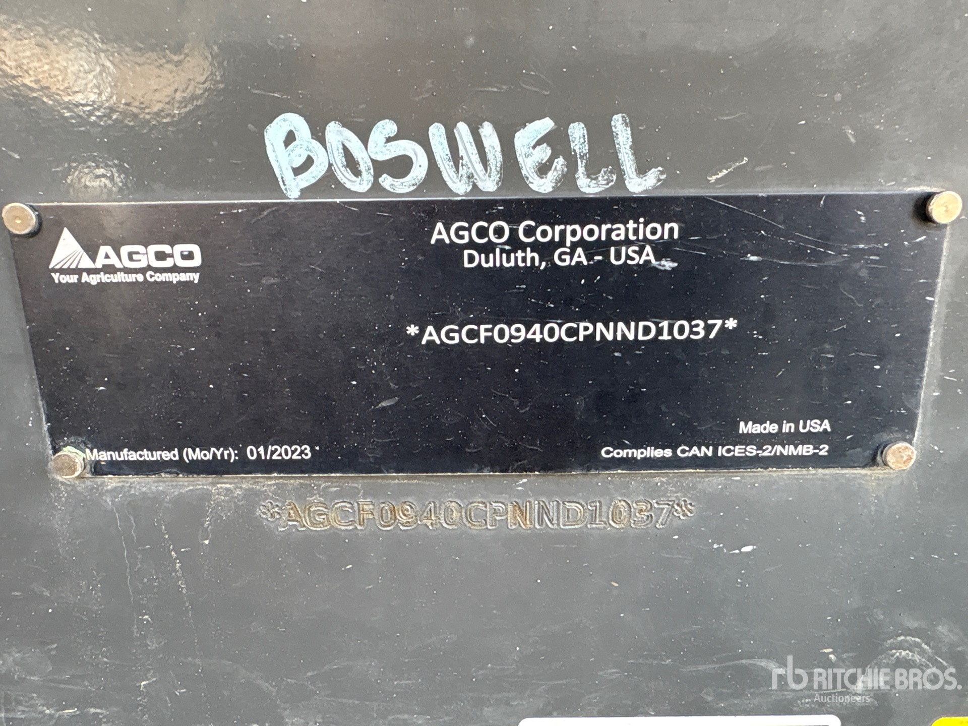 General Appearance with N.º de serie/VIN