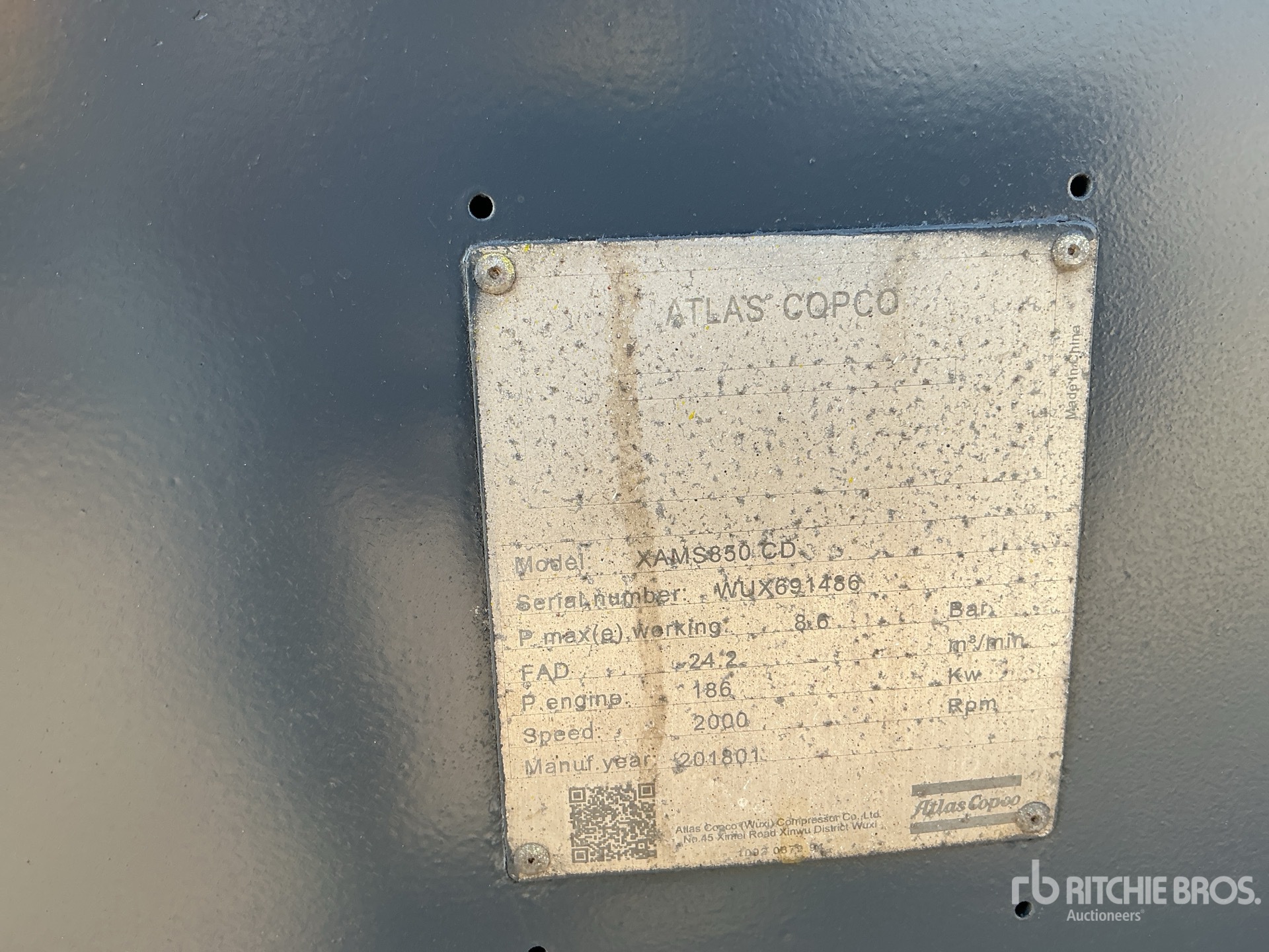 General Appearance with N.º de serie/VIN