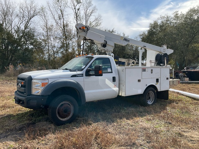 2013 Altec AT200A 30 ft on 2013 Ford F-450 XL 4x2 Cable Placer Bucket Truck (Inoperable)