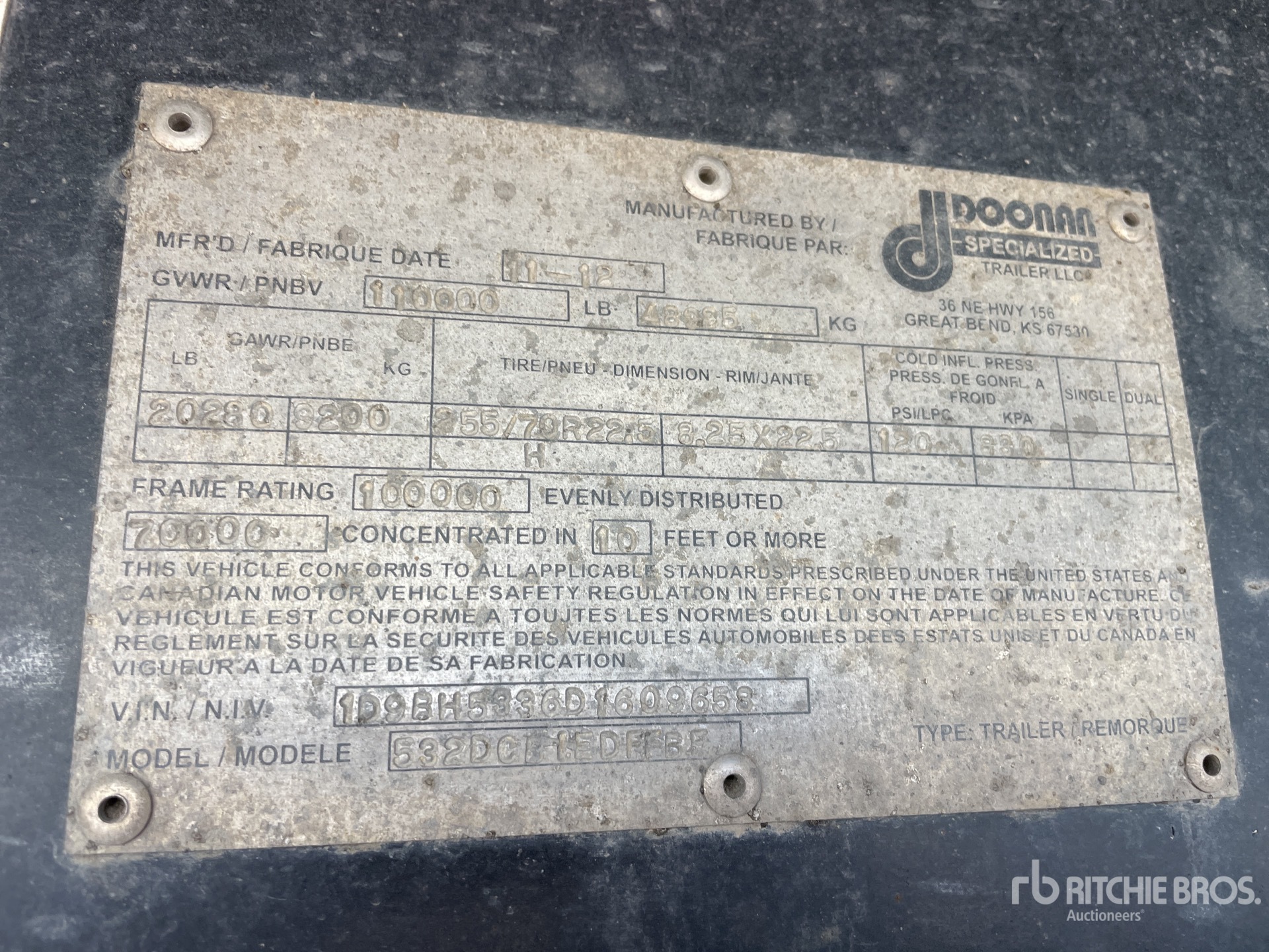 General Appearance with Numer seryjny/numer identyfikacyjny pojazdu