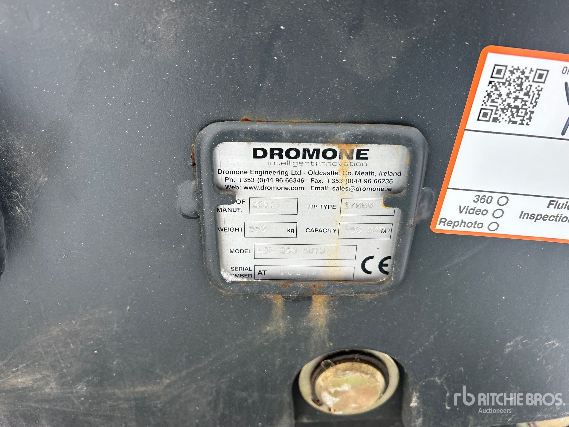 General Appearance with N.º de serie/VIN