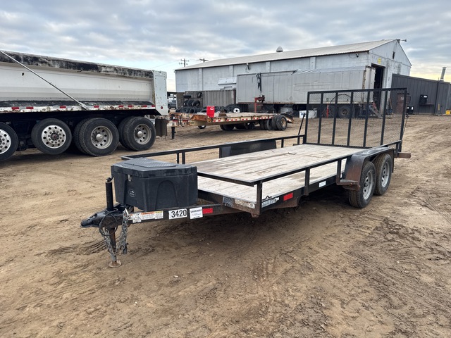 2022 C & B D84C16-6K RMP 16 ft T/A manual ramp Utility Trailer
