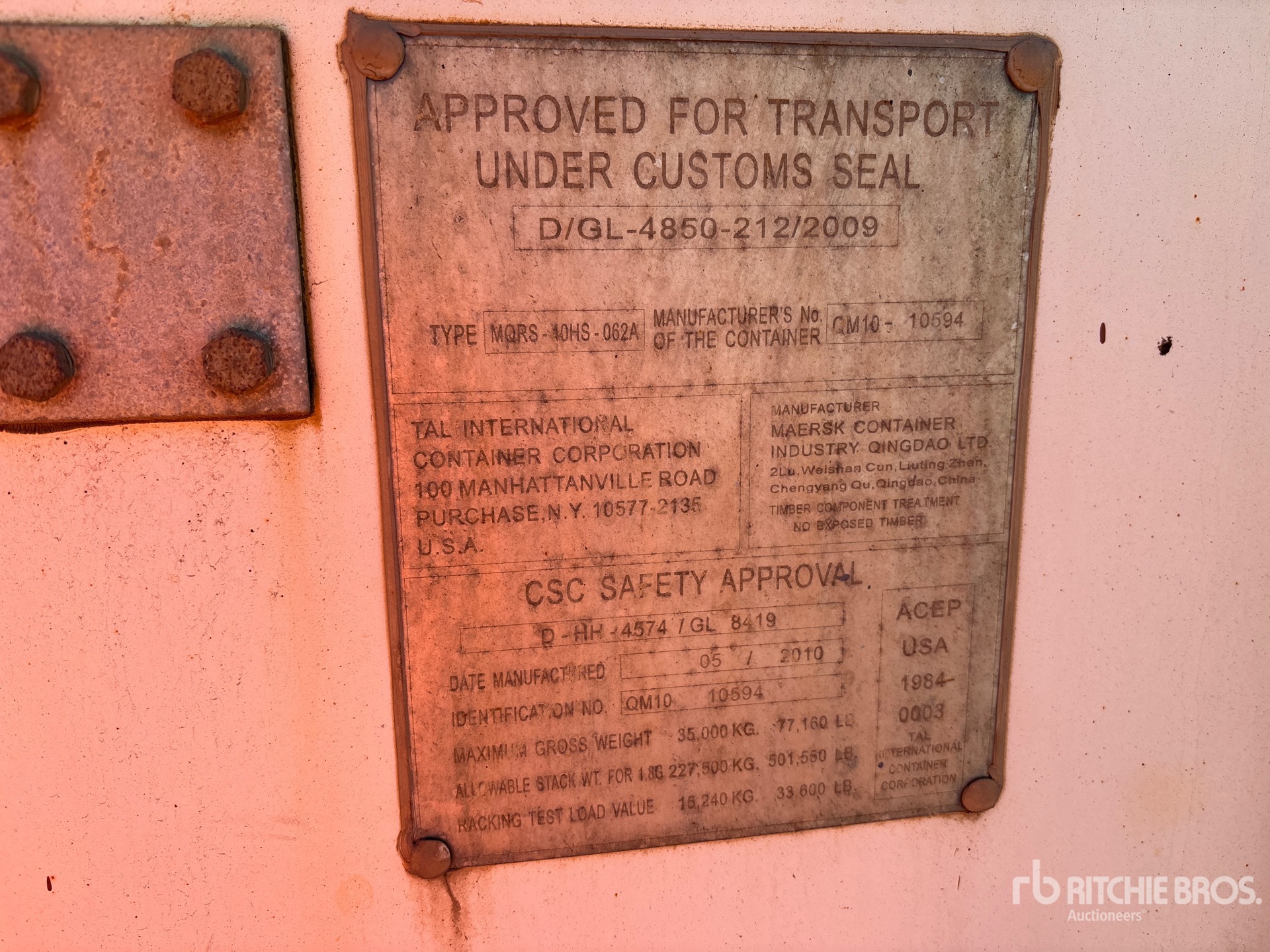 General Appearance with Numero seriale/numero d’identificazione del veicolo (VIN)