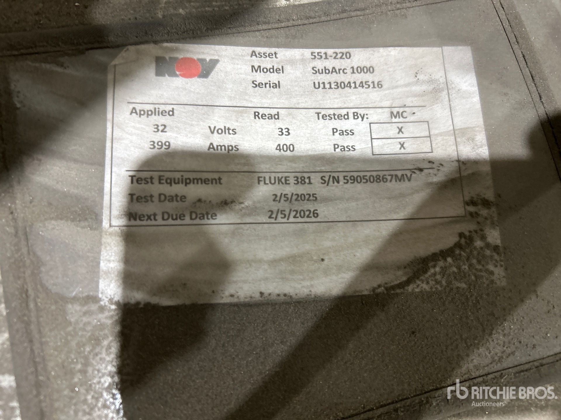 General Appearance with N.º de serie/VIN