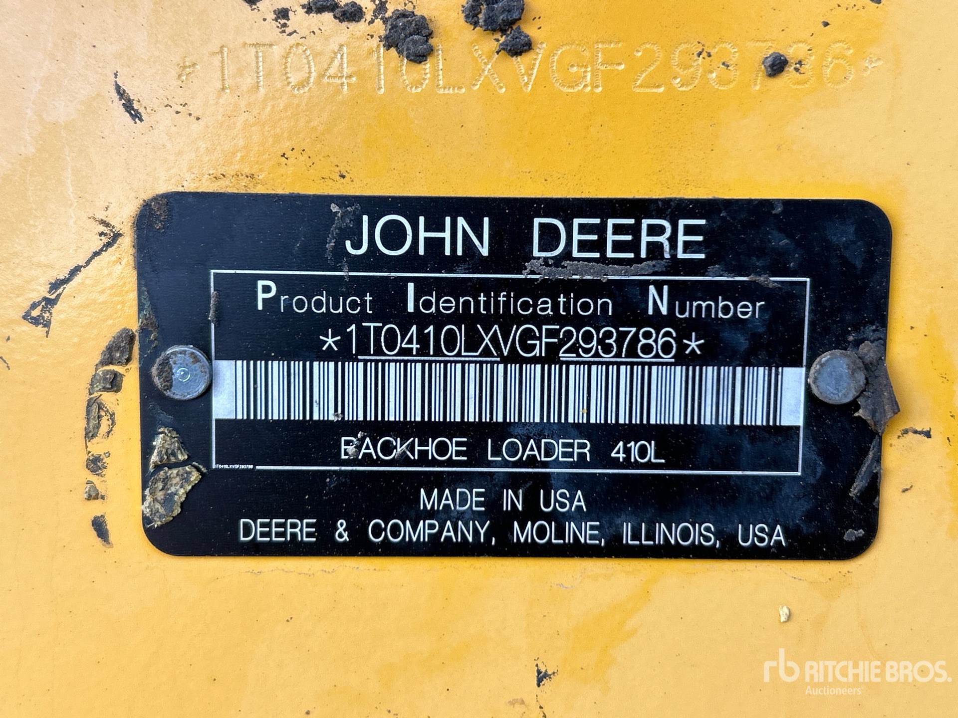 General Appearance with N.º de serie/VIN