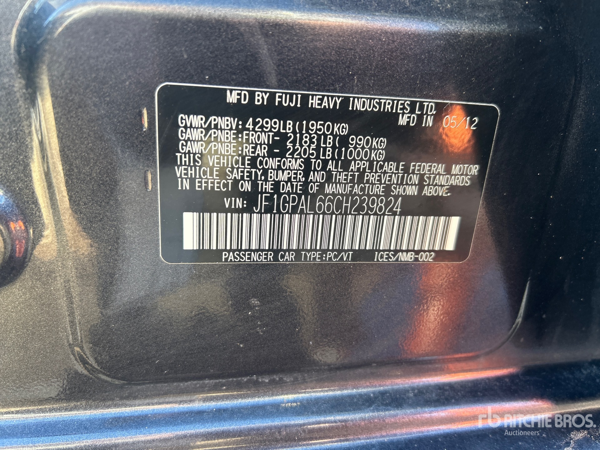 General Appearance with Second Serial Number/VIN Photo