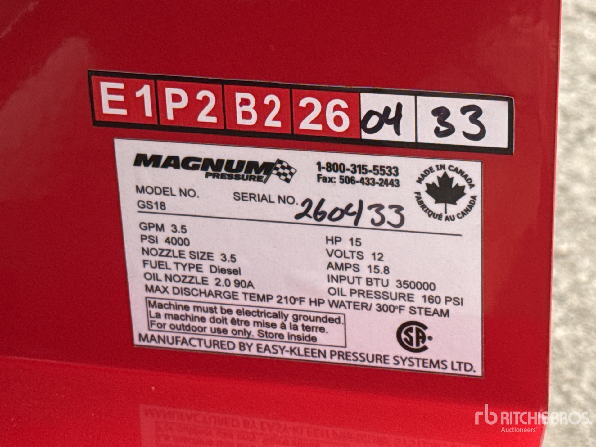 General Appearance with Seriennummer / FIN