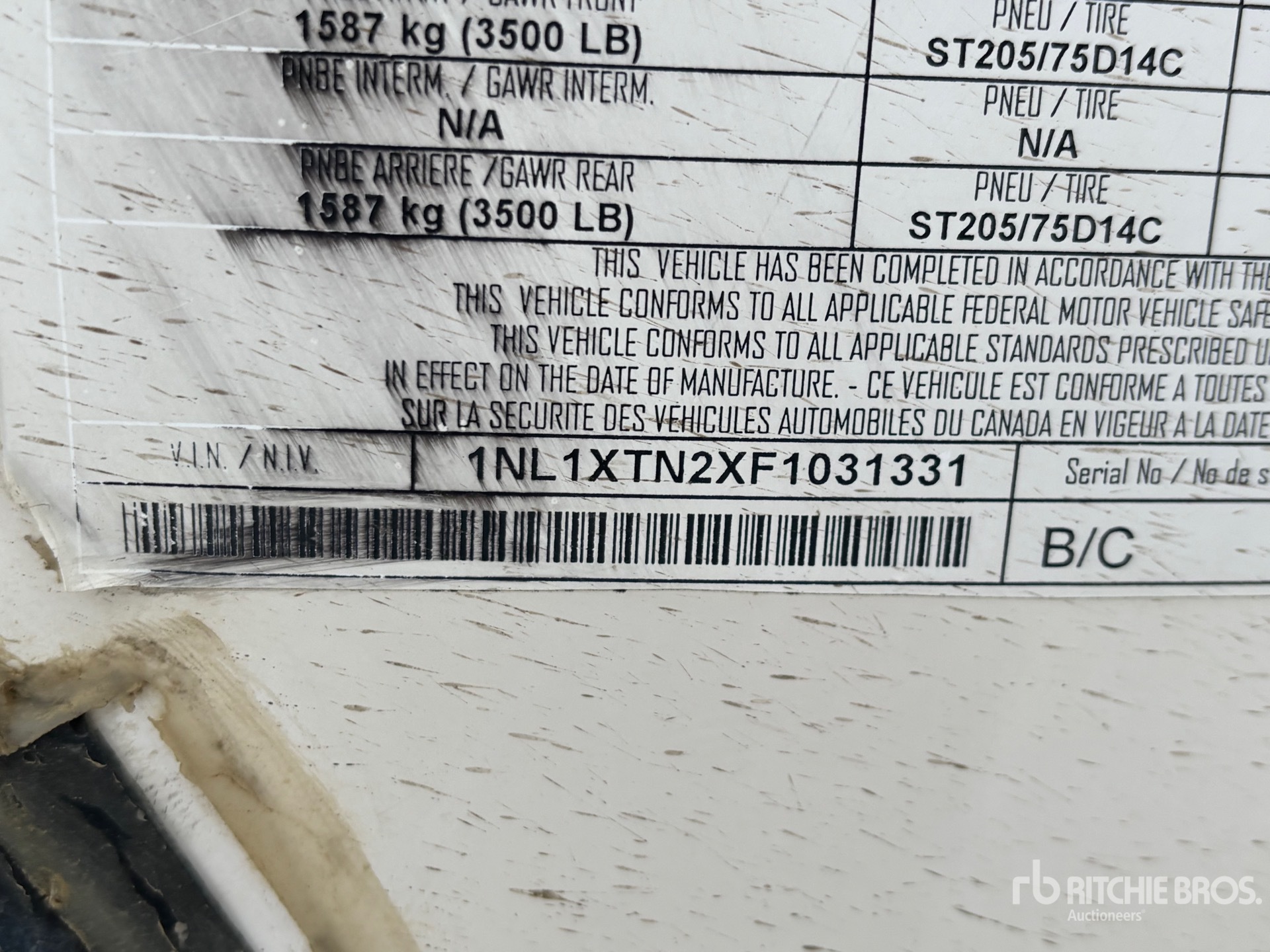 Aspect général with Numéro de série/Numéro d'identification du véhicule automobile