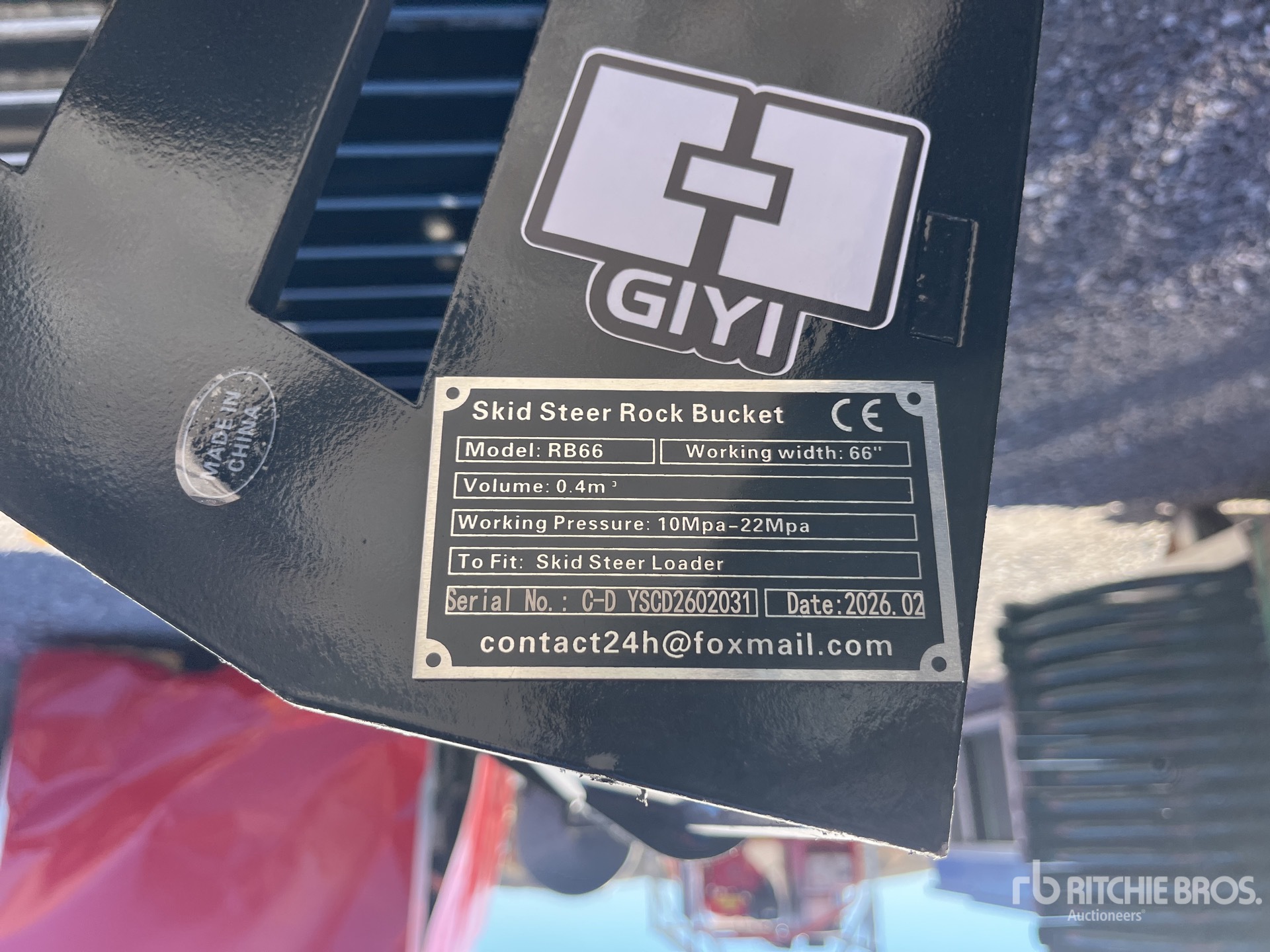 General Appearance with N.º de serie/VIN