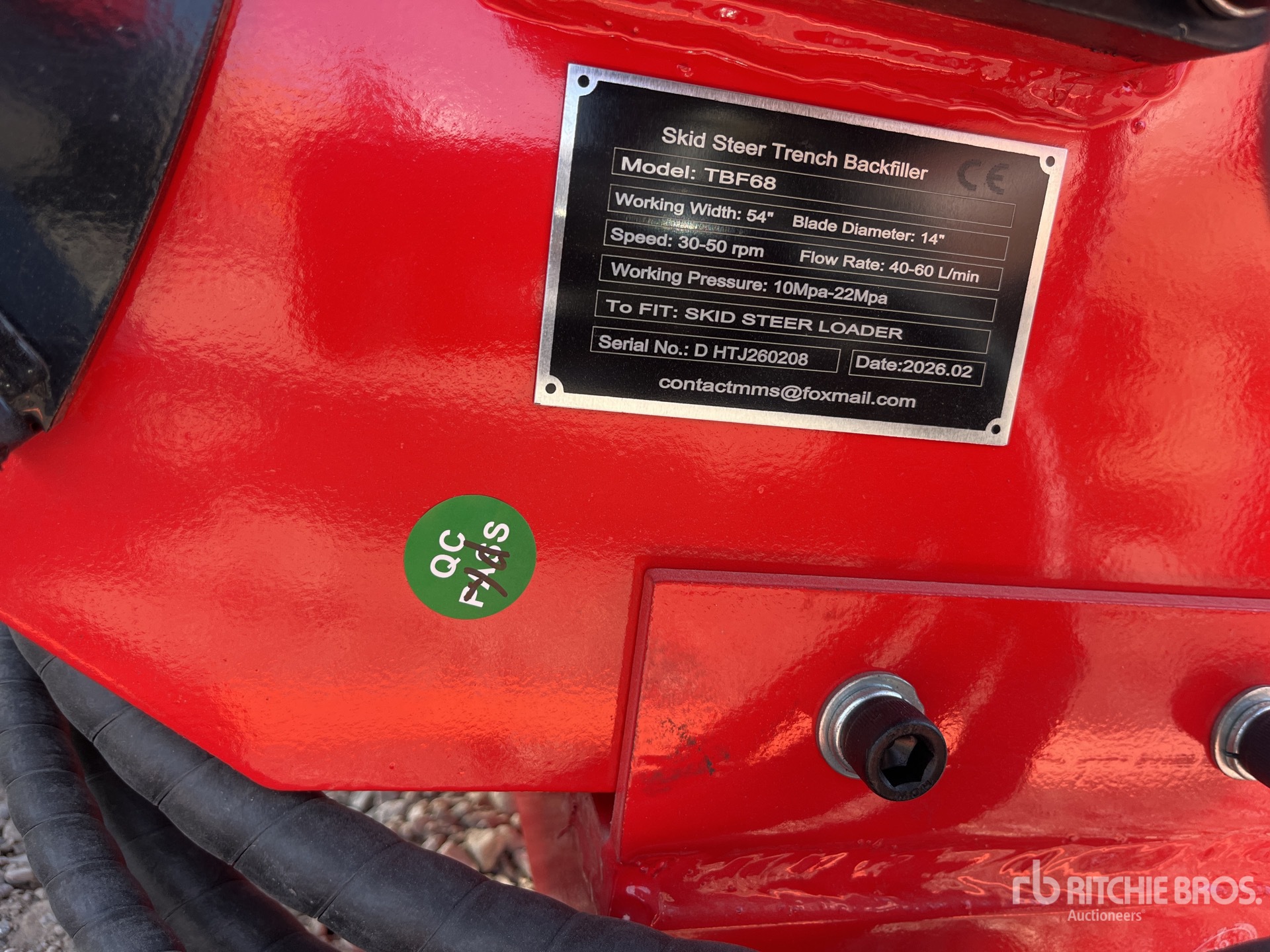 General Appearance with N.º de serie/VIN