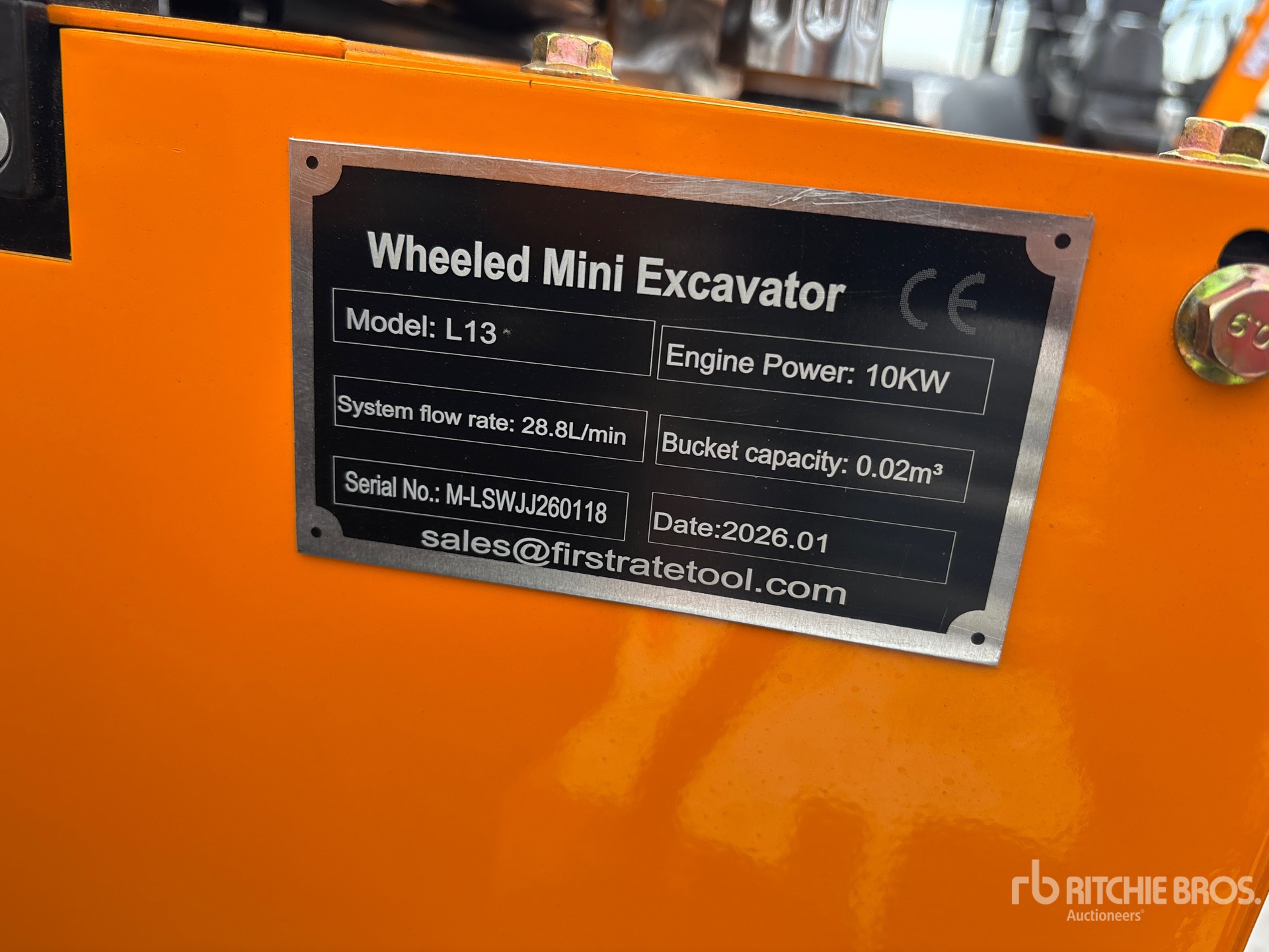 General Appearance with N.º de serie/VIN