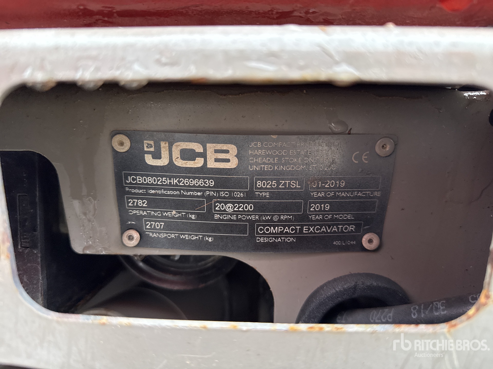 General Appearance with N.º de serie/VIN