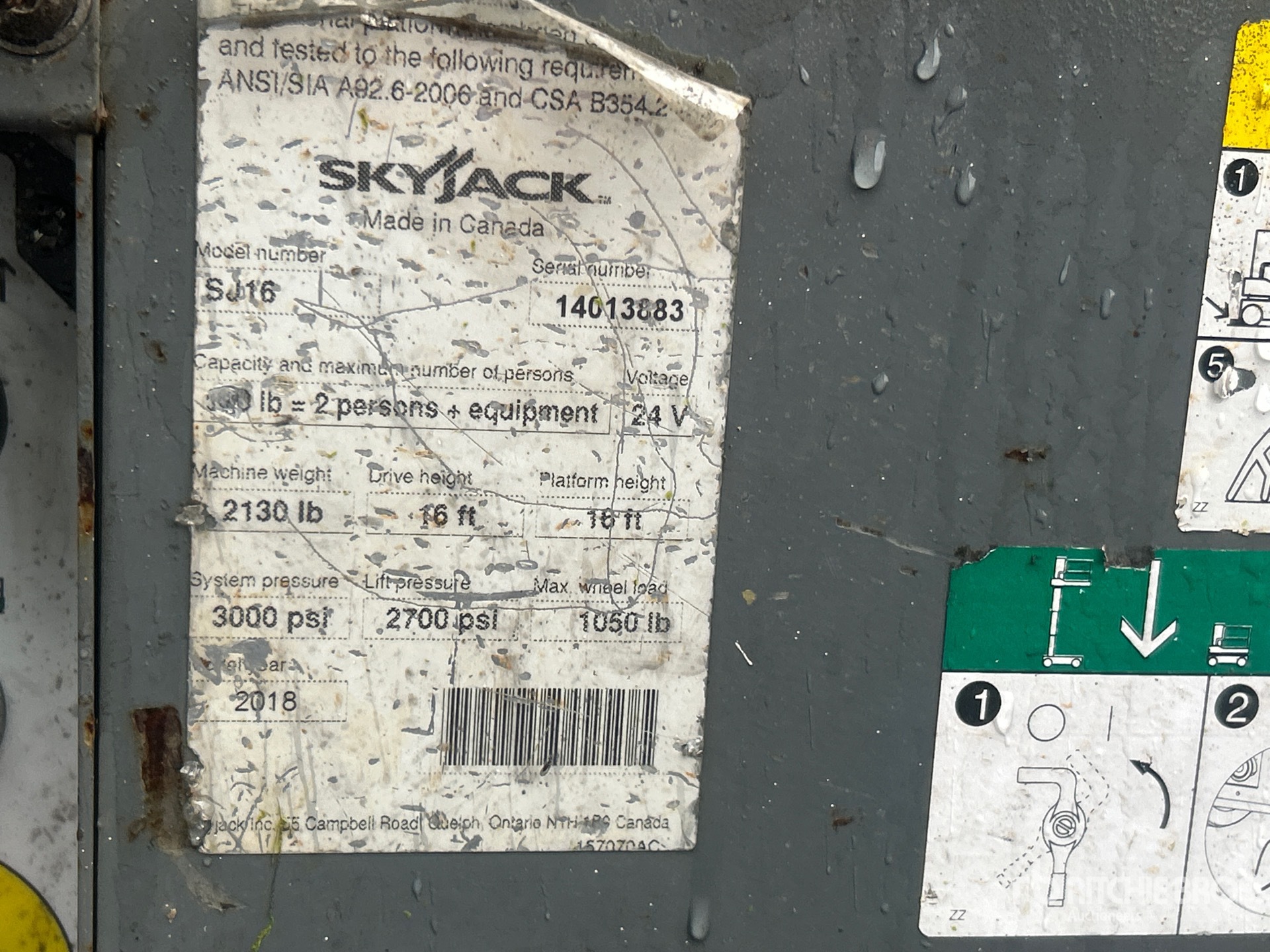 General Appearance with N.º de serie/VIN