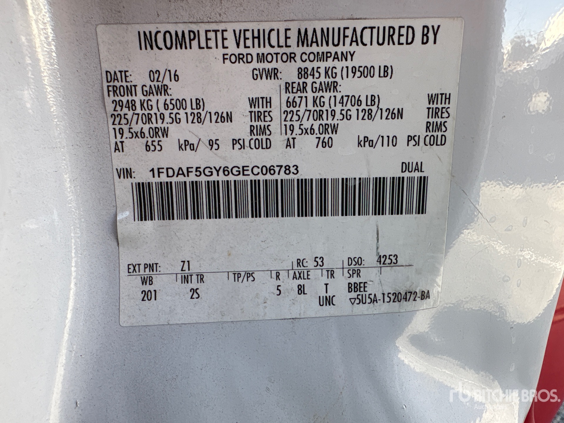 General Appearance with Numéro de série/Numéro d'identification du véhicule automobile