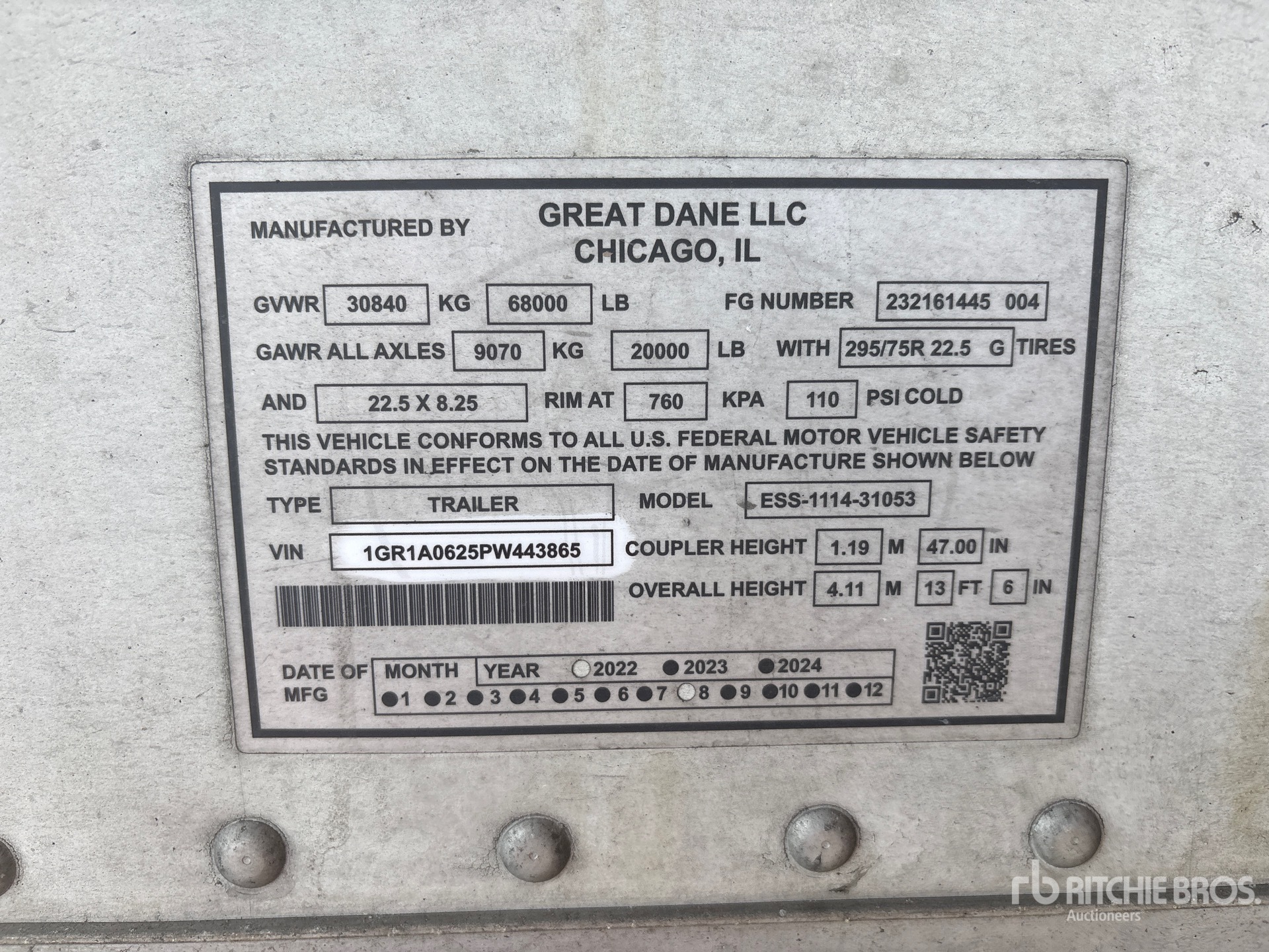 General Appearance with Seriennummer / FIN