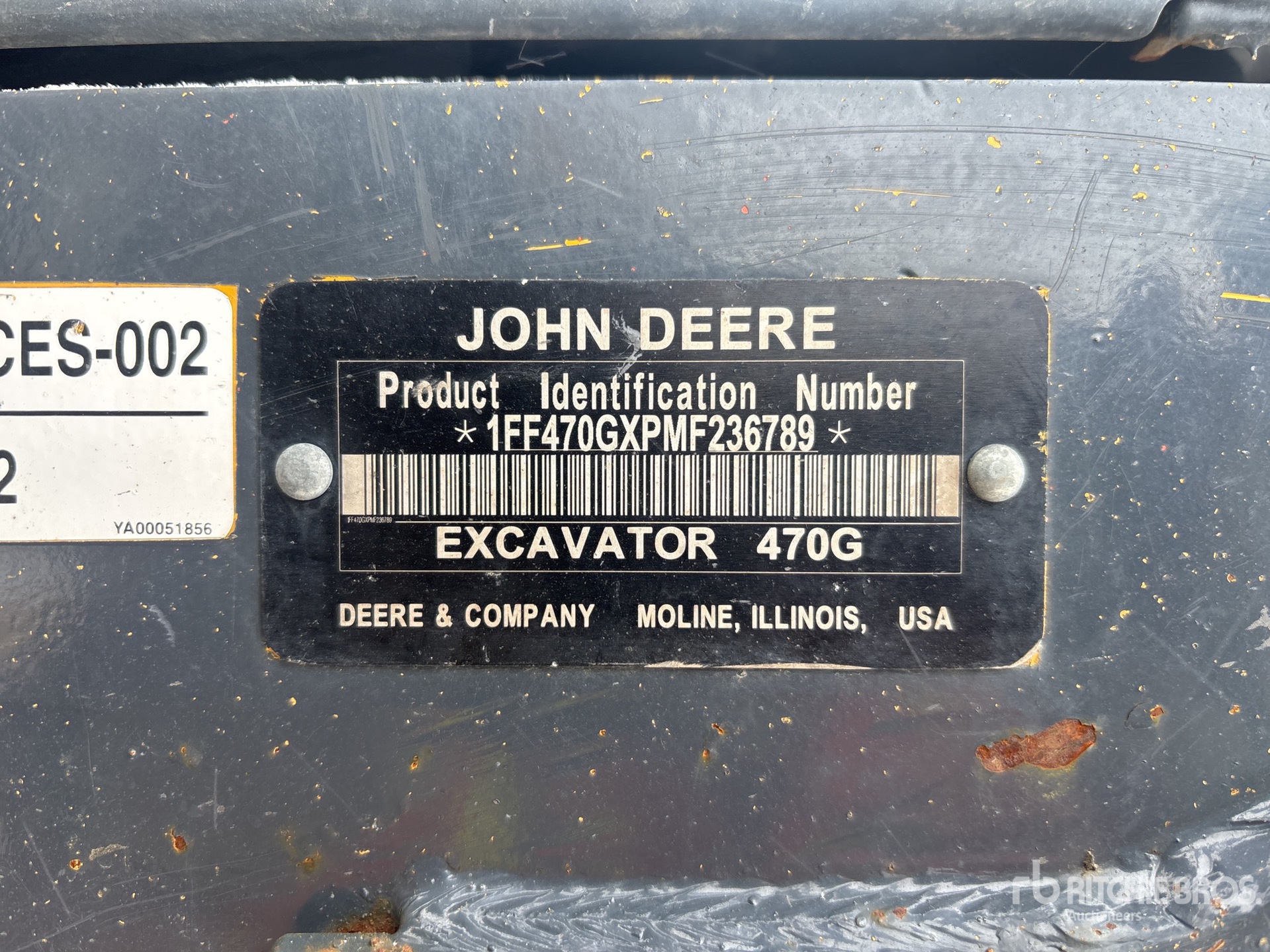 General Appearance with N.º de serie/VIN