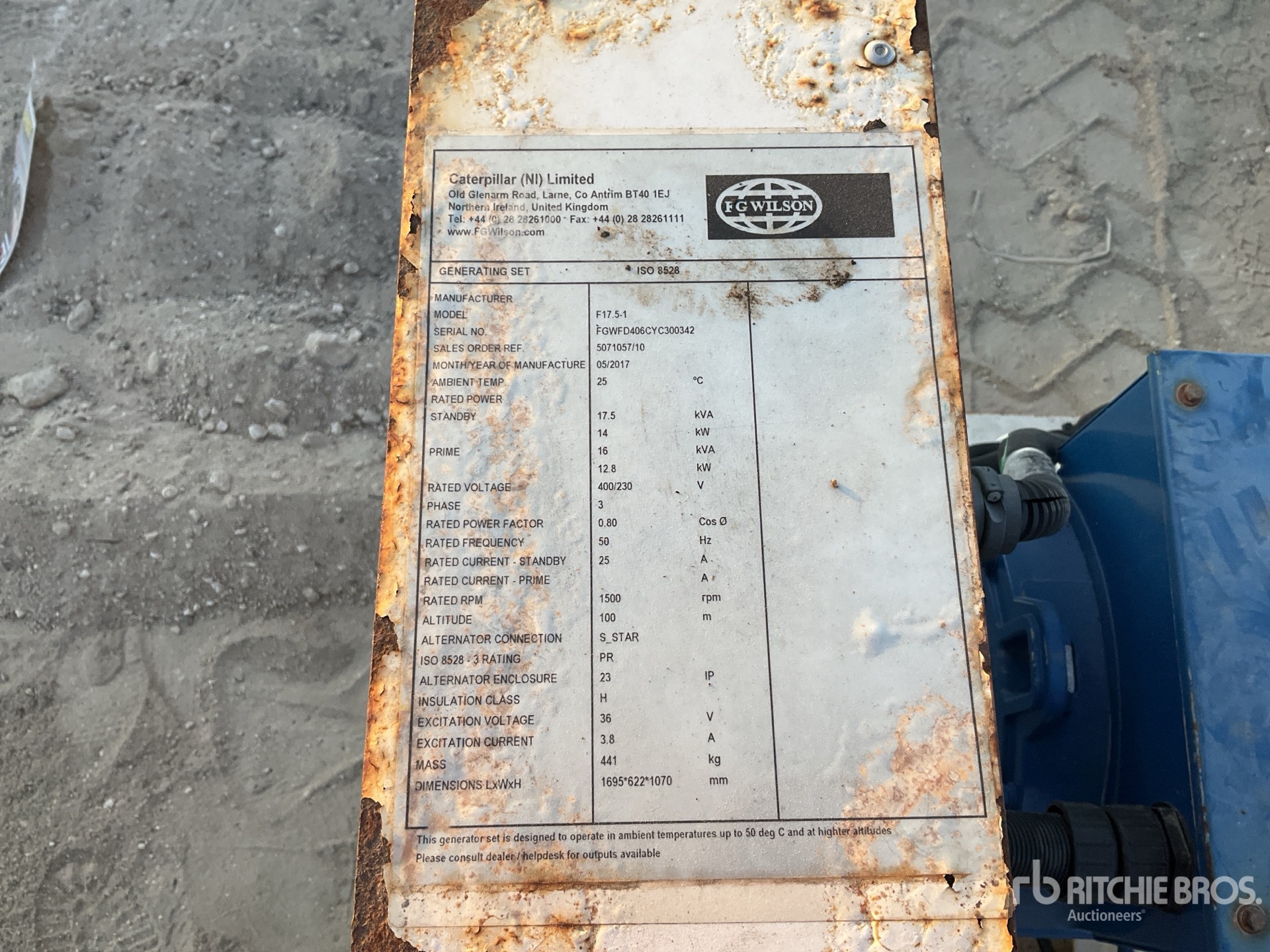 General Appearance with N.º de serie/VIN