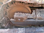 Undercarriage with Left Track Tensioner